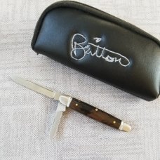 Tim Britton Custom Mammoth Cigar Knife, 3 1/8" closed, fluted bolsters and caps, BG42 steel Tim Britton Custom Mammoth Cigar Knife, 3 1/8" closed, fluted bolsters and caps, BG42 steel
