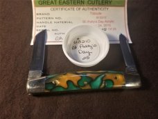 GEC 613210 TIDIOUTE ST PATTY'S DAY..2 Blade Pocket Knife JUST OUT OF SAFE...NIT