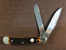 Boker Tree Brand Solingen Washboard Brown Bone Trapper NIB