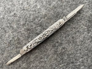 H. BOKER & CO Sculpted Aluminum Pen Knife
