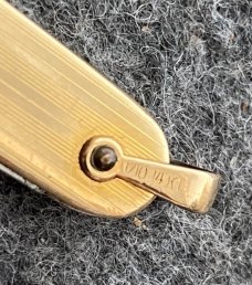 SCHRADE CUT CO. WALDEN N.Y. Gents Pen knife 1/10 14K gold