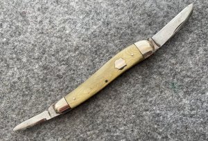 H&B New Britain Conn. Dog Leg Pen Knife