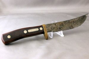 OLD TIMER by SCHRADE (USA) Model 165 Woodsman Fixed Blade Hunting Knife, 1961-1991, Free Shipping