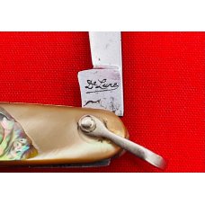 Vintage Salm DeLuxe 2-Blade Sleeveboard  Shadow Pen Watch Fob Pocket Knife c1918-1925 Abalone