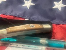 J A Henckels Congress Knife w/ Great GunStock Walnut Handles - NOS in Orig Box +leather pouch & COA J A Henckels Congress Knife w/ Great GunStock Walnut Handles - NOS in Orig Box +leather pouch & COA