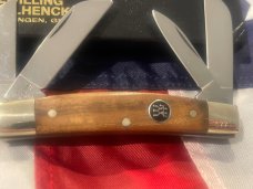J A Henckels Congress Knife w/ Great GunStock Walnut Handles - NOS in Orig Box +leather pouch & COA J A Henckels Congress Knife w/ Great GunStock Walnut Handles - NOS in Orig Box +leather pouch & COA