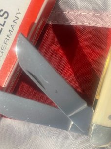 J A Henckels Stockman Knife w/ Great Natural Bone Handles - NOS in Orig Box J A Henckels Stockman Knife w/ Great Natural Bone Handles - NOS in Orig Box