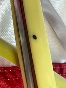 Case XX 1984 2 Blade Canoe (Mdl# 32131) w/ Sequoyah Blade Etching & Derlin Yellow Handles -NOS & NM Case XX 1984 2 Blade Canoe (Mdl# 32131) w/ Sequoyah Blade Etching & Derlin Yellow Handles -NOS & NM