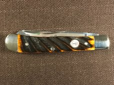 Boker Tree Brand Solingen Trapper w/ Washboard Brown Bone Handles NIB