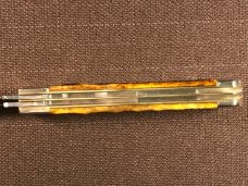 Boker Tree Brand Solingen Trapper w/ Washboard Brown Bone Handles NIB