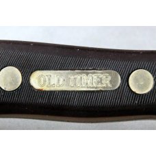 OLD TIMER by SCHRADE (USA) Model 15OT Fixed Blade Hunting Knife with Original Leather Sheath