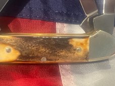 Vintage J A Henckels 5 Blade Canoe w/ Great Stag Handles -Mint Vintage J A Henckels 5 Blade Canoe w/ Great Stag Handles -Mint