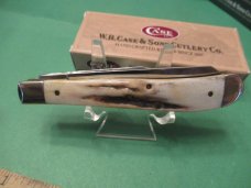Case XX 1999 Vintage Stag Slim Line Trapper Pattern # V52048 SS Case XX 1999 Vintage Stag Slim Line Trapper Pattern # V52048 SS