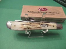 Case XX 1999 Vintage Stag Slim Line Trapper Pattern # V52048 SS Case XX 1999 Vintage Stag Slim Line Trapper Pattern # V52048 SS