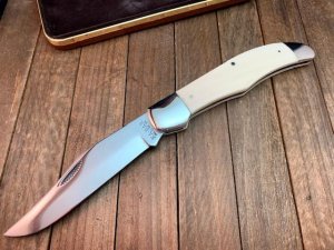 Kabar Folding Hunter Ivory Handles  KS