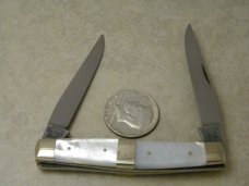 Fight'n Rooster Germany The Kentucky Cutlery Association 1986 10th Anniv. Pearl Muskrat Knife