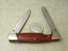 Kershaw Japan 4390 Double Duty Rosewood Double Linerlock Knife c.1980's
