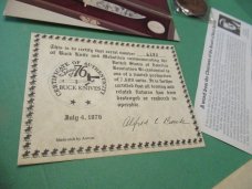 Buck Bi-Centennial Model with Medallion 1776 to 1976  Limited Edition 
