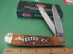 Case XX 2004 MidNight Silver Letter Tested XX Trapper Pattern # 6254 SS
