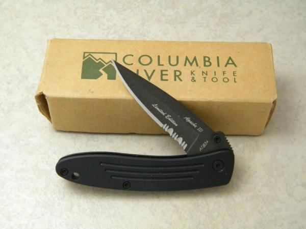 Columbia River Knife & Tool CRKT 7011B Apache III Linerlock Knife NIB