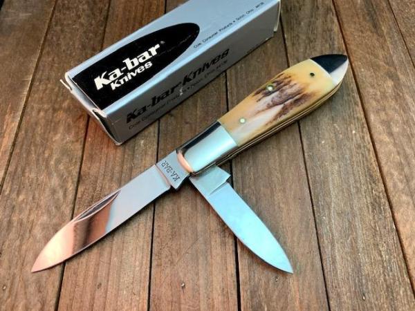 Kabar Teardrop Jack Sambar Stag Handles. KS Kabar Teardrop Jack Sambar Stag Handles. KS