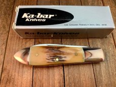 Kabar Teardrop Jack Sambar Stag Handles. KS Kabar Teardrop Jack Sambar Stag Handles. KS
