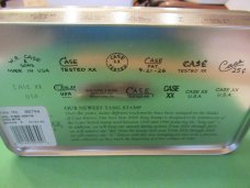 Case XX 2000 Red Bone Russlock In Metal Tang Stamp Tin Pattern # 61953L SS Case XX 2000 Red Bone Russlock In Metal Tang Stamp Tin Pattern # 61953L SS