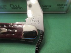 Case XX 2000 Red Bone Russlock In Metal Tang Stamp Tin Pattern # 61953L SS Case XX 2000 Red Bone Russlock In Metal Tang Stamp Tin Pattern # 61953L SS