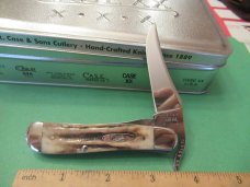Case XX 2000 Vintage Stag Russlock in Tang Stamp Tin Pattern # V51953L SS Case XX 2000 Vintage Stag Russlock in Tang Stamp Tin Pattern # V51953L SS