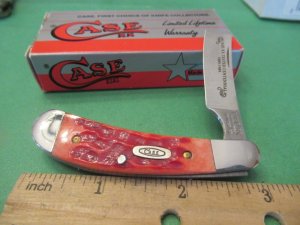 Case XX 1989 Centennial Red Bone Razor Pattern # R611098 SS