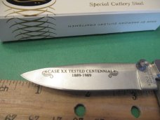 Case XX 1989 Centennial Red Bone Liner Lock Pattern # R6110 LSS Case XX 1989 Centennial Red Bone Liner Lock Pattern # R6110 LSS