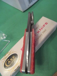 Case XX 1989 Centennial Red Bone Liner Lock Pattern # R6110 LSS Case XX 1989 Centennial Red Bone Liner Lock Pattern # R6110 LSS