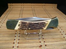 SCHRADE U.S.A. UNCLE HENRY LB8 PAPA BEAR LARGE MINT NEW OLD STOCK LOCK BACK POCKET KNIFE & SHEATH
