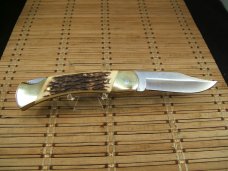 SCHRADE U.S.A. UNCLE HENRY LB8 PAPA BEAR LARGE MINT NEW OLD STOCK LOCK BACK POCKET KNIFE & SHEATH