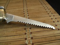 PRECISE ORIGINAL VINTAGE JAPAN DEERSLAYER CUSTOM HI STAINLESS STEEL KNIFE & SAW 2 BLADE COMBINATION 