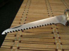 PRECISE ORIGINAL VINTAGE JAPAN DEERSLAYER CUSTOM HI STAINLESS STEEL KNIFE & SAW 2 BLADE COMBINATION 