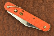 VINTAGE SCHRADE WALDEN 1950-1972 ORANGE PARATROOPERS SWITCH BLADE KNIFE (10100)