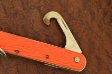 VINTAGE SCHRADE WALDEN 1950-1972 ORANGE PARATROOPERS SWITCH BLADE KNIFE (10100)