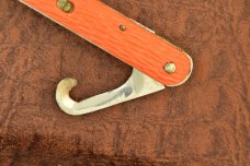 VINTAGE SCHRADE WALDEN 1950-1972 ORANGE PARATROOPERS SWITCH BLADE KNIFE (10100)