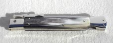 A.G.A. CAMPOLIN ITALY 33cm -13" ( BATWING ) BRAZILIAN HORN NICKEL SILVER BOLSTERS SWINGUARD W'/POUCH