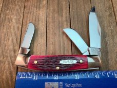Kabar Rancher Stockman Red Pin Feather Jigged Bone. KS Kabar Rancher Stockman Red Pin Feather Jigged Bone. KS
