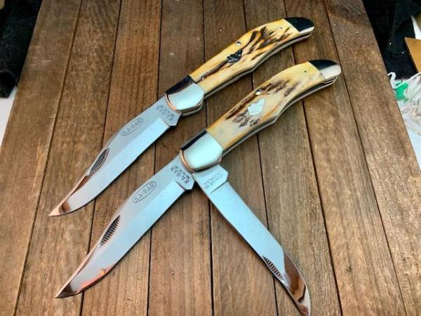 Kabar Folding Hunters Set Sambar Stag with Collector’s Case