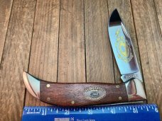 Kabar Grizzly Clasp Knife 1988 Wooden Handles 