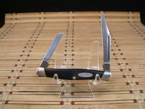 BUCK NO. 305 U.S.A.  MADE VINTAGE 1980'S SMALL DOUBLE BLADE NEW VERY NICE MINT FOLDING POCKET KNIFE