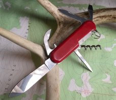 Wenger Delemont Commander red Swiss Army Knife (retired) 6 functions Man Roland used