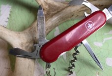 Wenger Delemont Commander red Swiss Army Knife (retired) 6 functions Man Roland used
