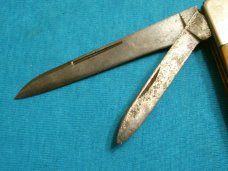 VINTAGE BONE CATTARAUGUS FOLDING POCKET JACK KNIFE KNIVES OLD PARTS REPAIR