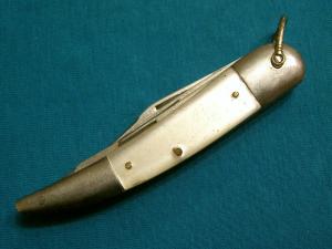VINTAGE JAPAN 3 BLADE HUNTING SKINNING SCISSORS FISH SURVIVAL FOLDING POCKET KNIFE KNIVES OLD