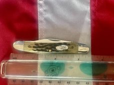 Case xx 1988 G62087 Knife w/ Great Green Jigged Bone Handles +Andrew Case Blade Etch -NOS Case xx 1988 G62087 Knife w/ Great Green Jigged Bone Handles +Andrew Case Blade Etch -NOS