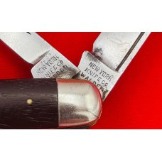Vintage NEW YORK KNIFE CO 2-Blade Slim Jack Folding Pocket Knife w/Blade Etch c1882-1931 Unused Vintage NEW YORK KNIFE CO 2-Blade Slim Jack Folding Pocket Knife w/Blade Etch c1882-1931 Unused